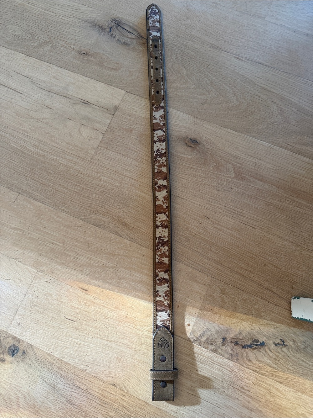 Ariat Kids Brown and Cream camo Belt